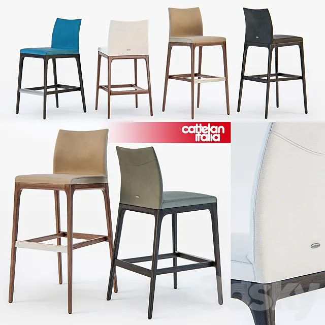 Cattelan Italia Arcadia stool 3DModel