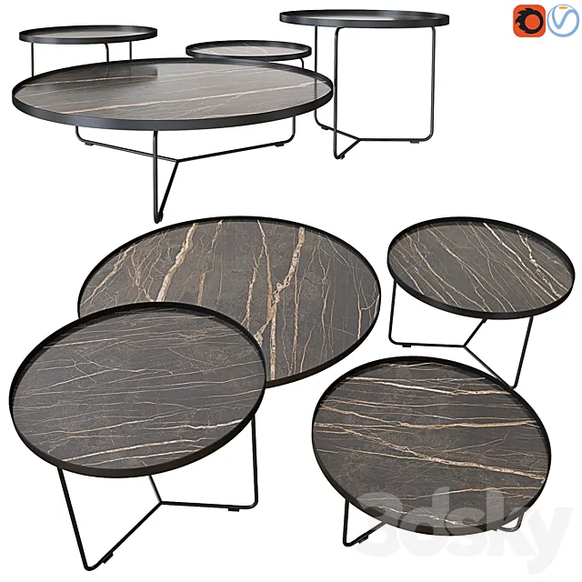 Cattelan Italia Billy Keramik Set 02 3D Model