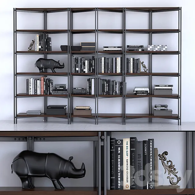 Cattelan Italia Bookcase Hudson 3D Model