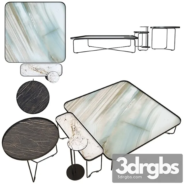 Cattelan italia coffee table set 07 2 3D Model Download Cattelan italia coffee table set 07 2 3D Model Download