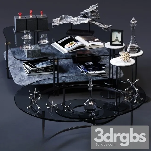 Cattelan Italia Coffee Tables Set 01 3D Model Download Cattelan Italia Coffee Tables Set 01 3D Model Download