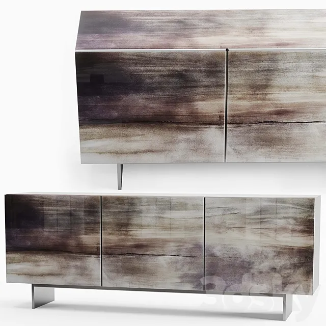 Cattelan Italia Focus Crystalart Sideboard 3DModel Cattelan Italia Focus Crystalart Sideboard 3DModel