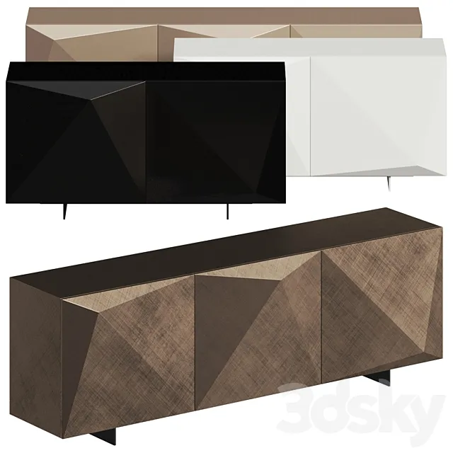 Cattelan Italia Kayak Sideboards 3D Model Cattelan Italia Kayak Sideboards 3D Model