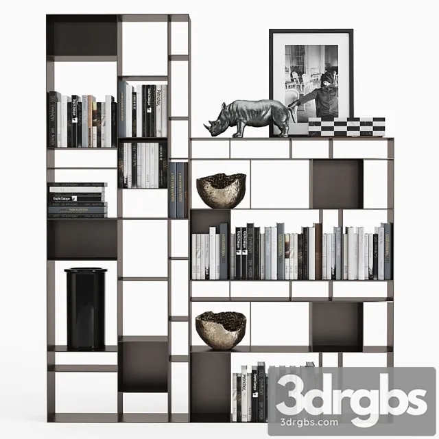 Cattelan Italia Latitude Bookcase 3D Model Download