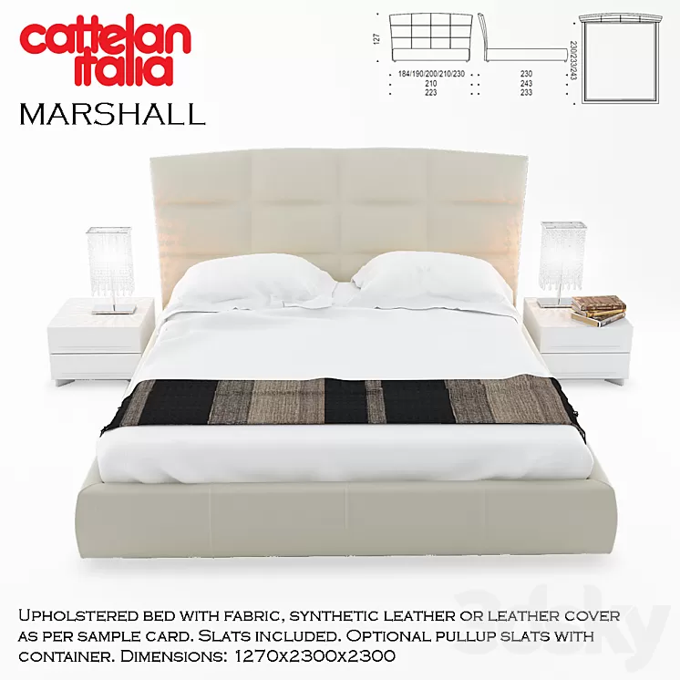 Cattelan Italia Marshall 3D Model Cattelan Italia Marshall 3D Model