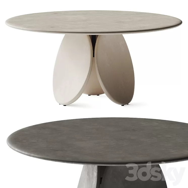 Cattelan Italia Maxim Argile Dining Table 3D Model Free Download