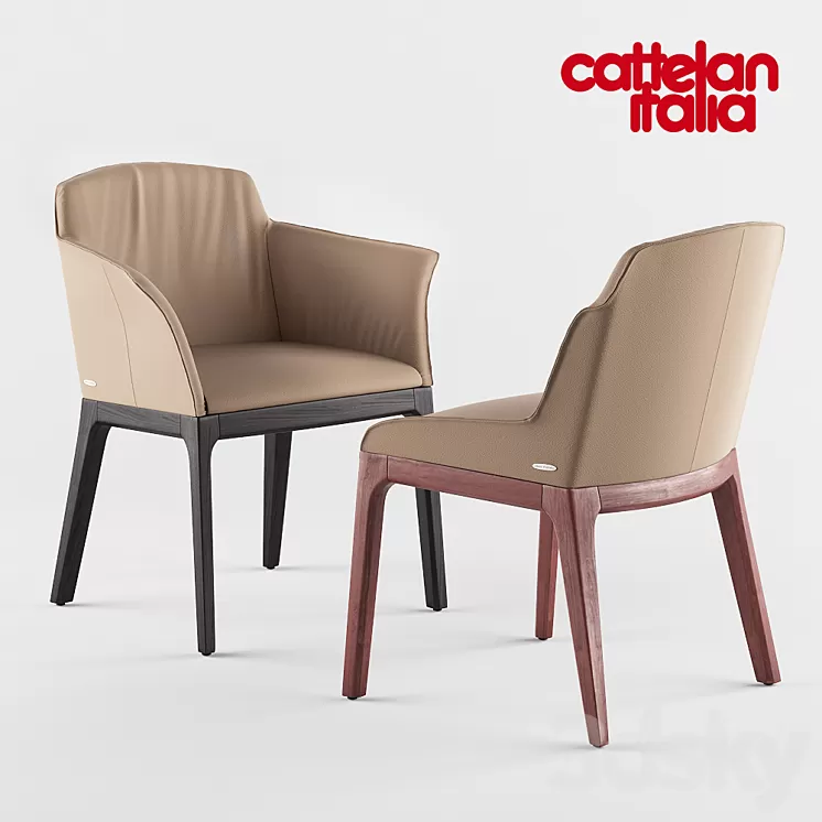 Cattelan Italia Musa Chair 3D Model