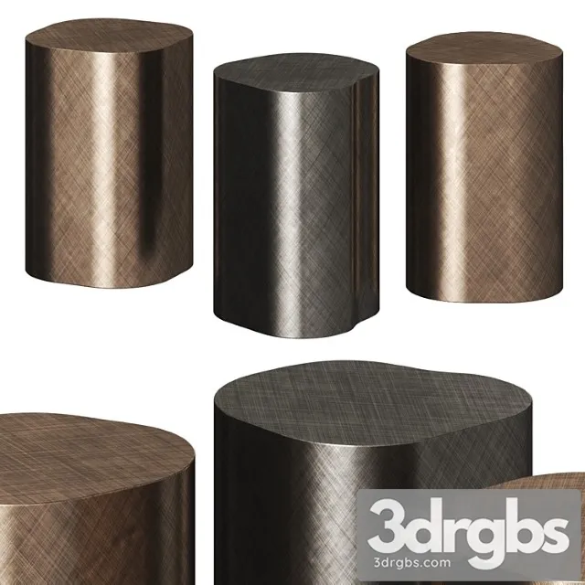 Cattelan italia pancho coffee & side tables 2 3D Model Download Cattelan italia pancho coffee & side tables 2 3D Model Download