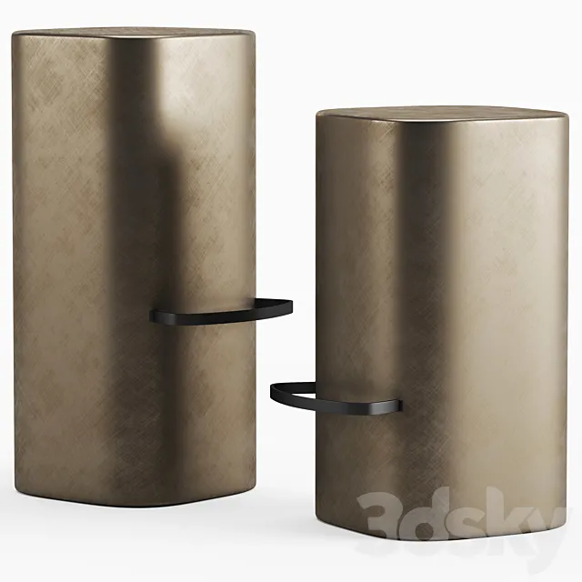 Cattelan Italia Pancho stool 3DModel Cattelan Italia Pancho stool 3DModel