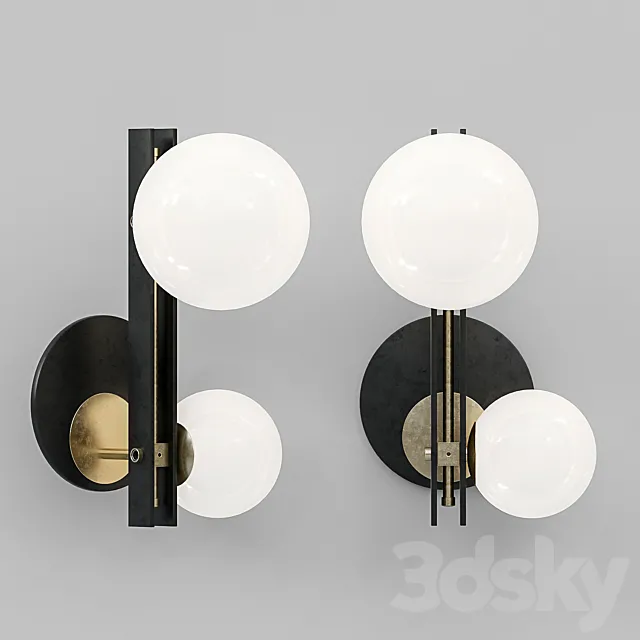 Cattelan italia planeta wall lamp 3DModel