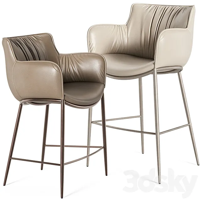 Cattelan Italia Rhonda ML stool 3D Model