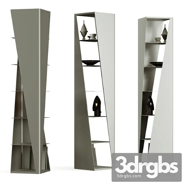 Cattelan italia rocket bookcase 2 3D Model Download