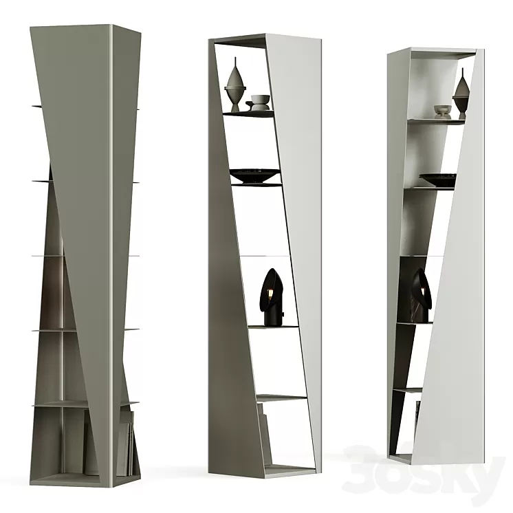 Cattelan Italia Rocket Bookcase 3D Model Free Download