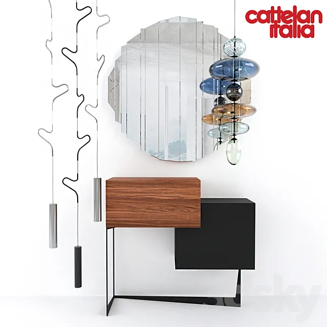Cattelan Italia set 3D Model Cattelan Italia set 3D Model