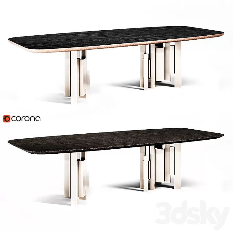 Cattelan Italia Skyline Wood Full Set 3D Model