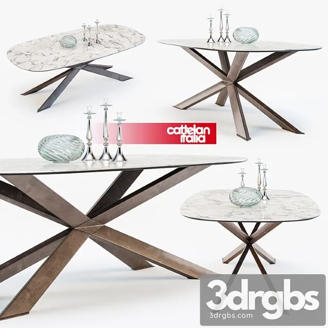 Cattelan italia spyder keramik table 2 3D Model Download Cattelan italia spyder keramik table 2 3D Model Download