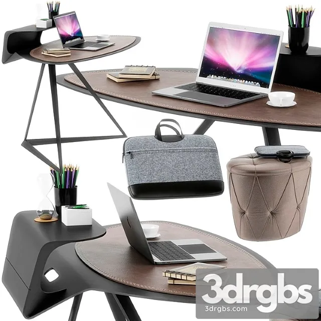 Cattelan Italia Storm Desk Set 3D Model Download Cattelan Italia Storm Desk Set 3D Model Download