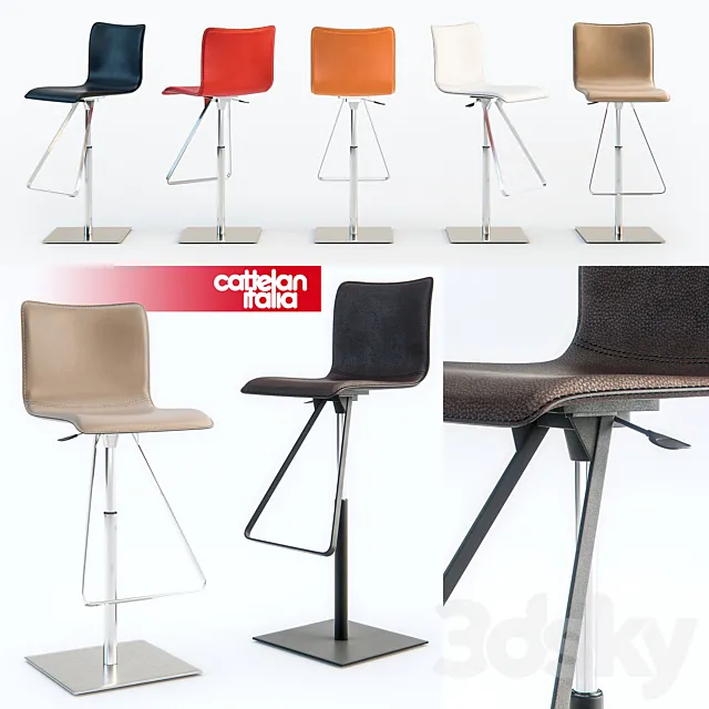 Cattelan Italia Toto stool 3DModel