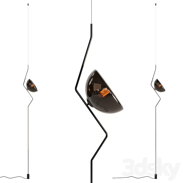 Cattelan Italia Tramonto Ceiling Lamp 3D Model Free Download
