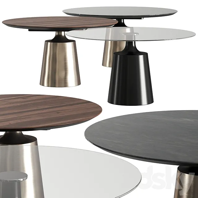 Cattelan Italia Yoda Dining Tables 3D Model