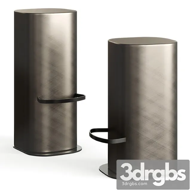 Cattelan pancho bar stool 2 3D Model Download