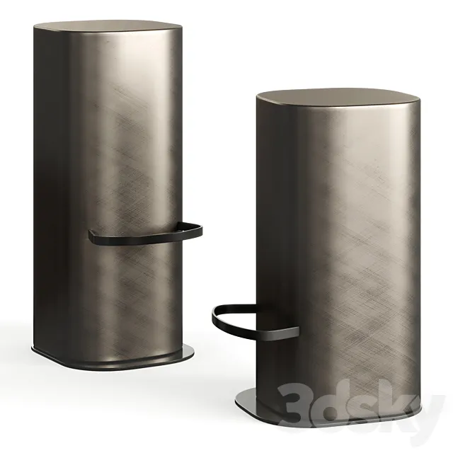 Cattelan Pancho Bar Stool 3D Model Cattelan Pancho Bar Stool 3D Model