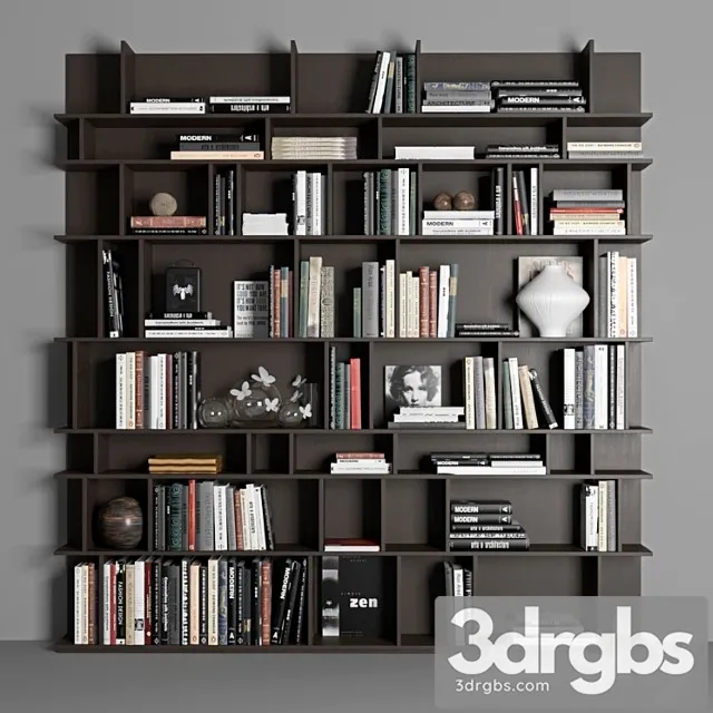 Cattelan wally bookcase 2 3D Model Download