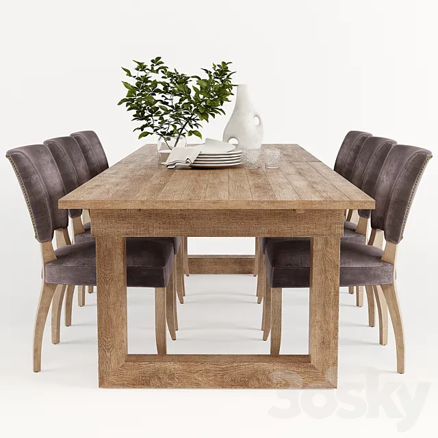 Causeway_Dining_table 3D Model