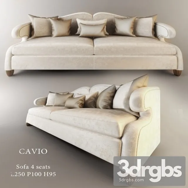 Cavio 4 Seat Sofa 3D Model Download Cavio 4 Seat Sofa 3D Model Download