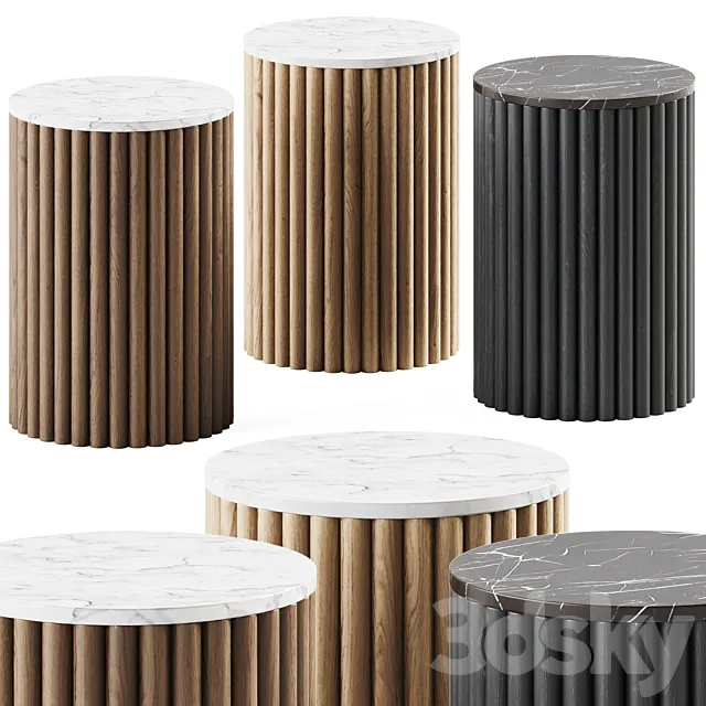 Cazarina Hogre Side Table _ Side table 3D Model