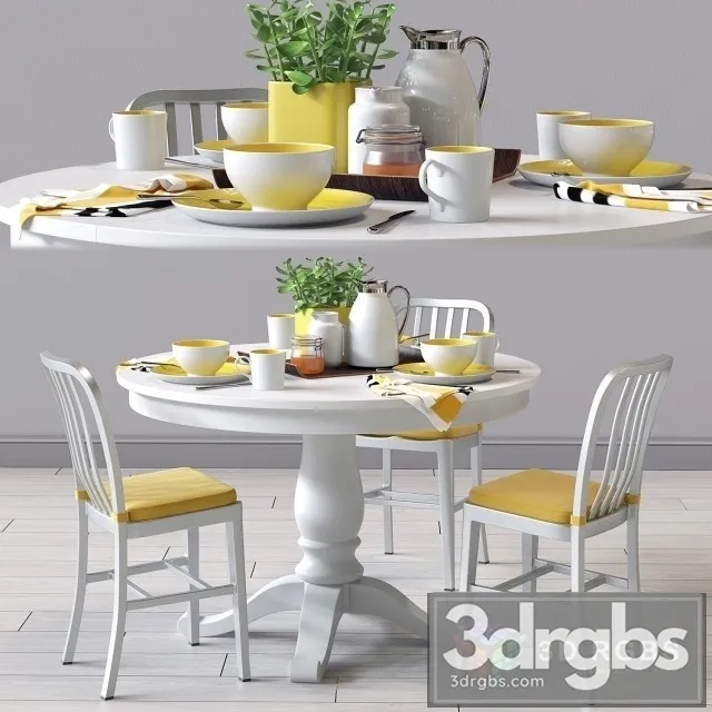 CB Delta Avalon Table and Chair 3D Model Download CB Delta Avalon Table and Chair 3D Model Download