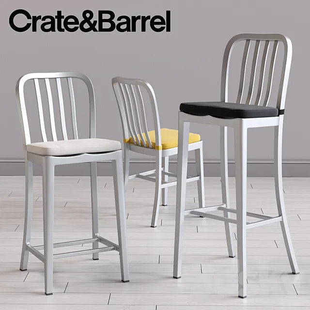 C&B Delta Dinning and Bar Chairs 3DModel