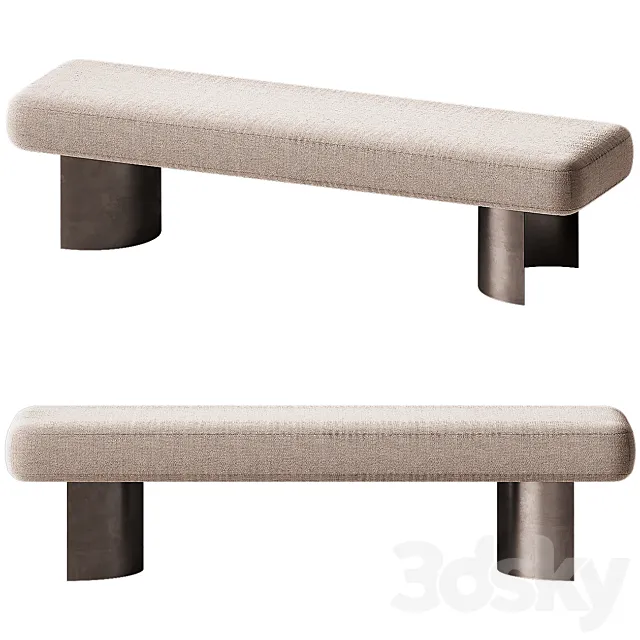 CB2 Argyle Bench 3D Model CB2 Argyle Bench 3D Model