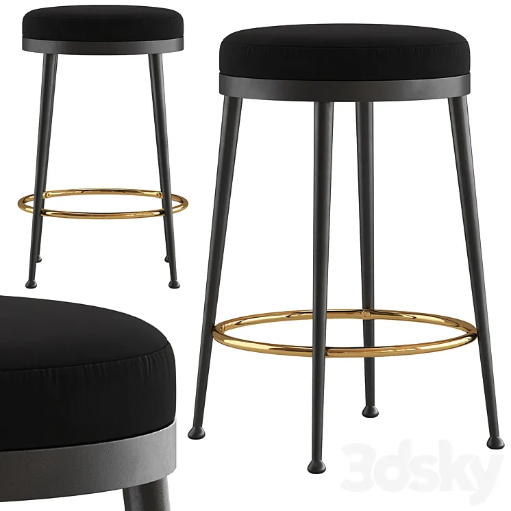 CB2 Atlas Counter Stool 3D Model Free Download CB2 Atlas Counter Stool 3D Model Free Download