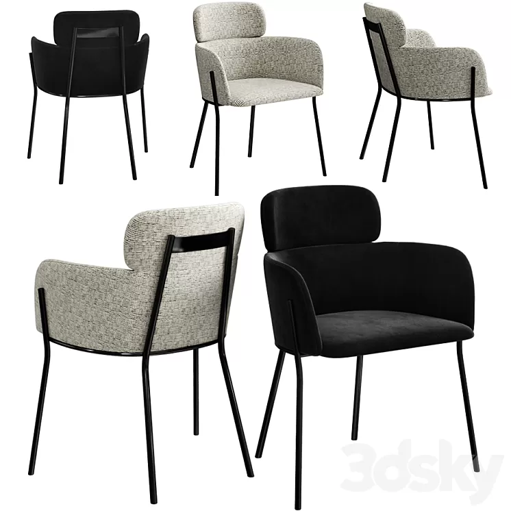 CB2 azalea chair 3D Model CB2 azalea chair 3D Model