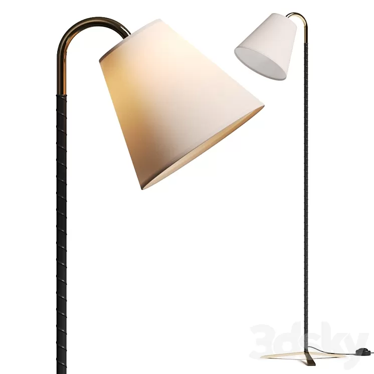 Cb2 black store floor lamp