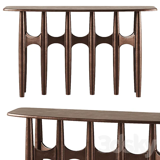 CB2 Bixby Console Table 3D Model CB2 Bixby Console Table 3D Model