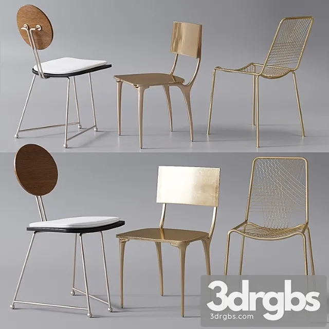 Cb2 Chairs Collection 3D Model Download