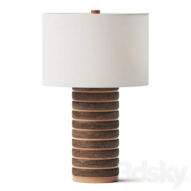 CB2 Cove Tall Ceramic Table Lamp 3DModel CB2 Cove Tall Ceramic Table Lamp 3DModel