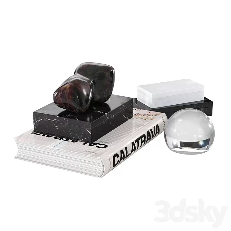 CB2 Decor Set 3D Model