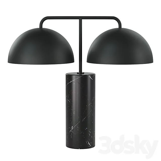 CB2 – Domes Black Marble Table Lamp 3D Model CB2 – Domes Black Marble Table Lamp 3D Model