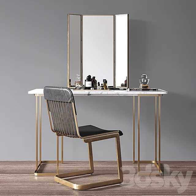 CB2 Dressing table set 3DModel
