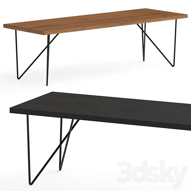 CB2 Dylan Dining Table 3D Model CB2 Dylan Dining Table 3D Model