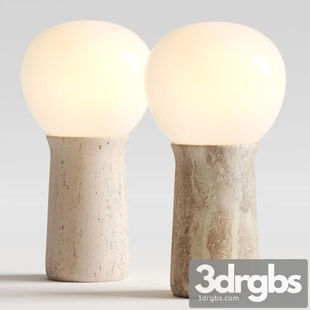 Cb2 fin travertine table lamp Cb2 fin travertine table lamp