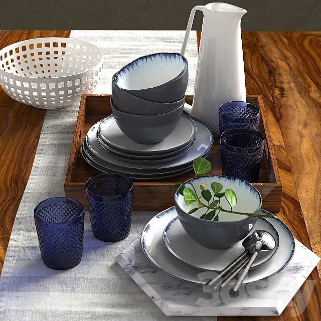 CB2 Flatware Set 3DModel