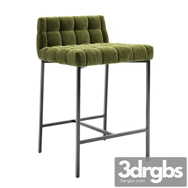 Cb2 gabe pesto tufted low back counter stool Cb2 gabe pesto tufted low back counter stool