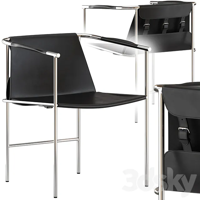 CB2 Kutama Chair 3D Model CB2 Kutama Chair 3D Model