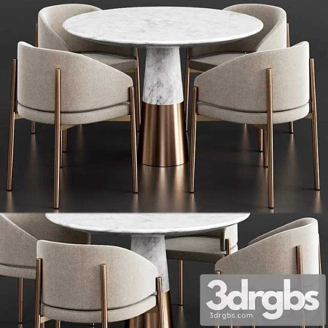 CB2 Porro Dinning Set 3D Model Download CB2 Porro Dinning Set 3D Model Download