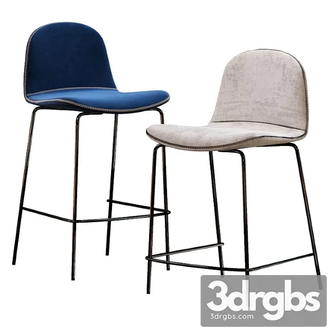 Cb2 primitivo bar stool 2 3D Model Download
