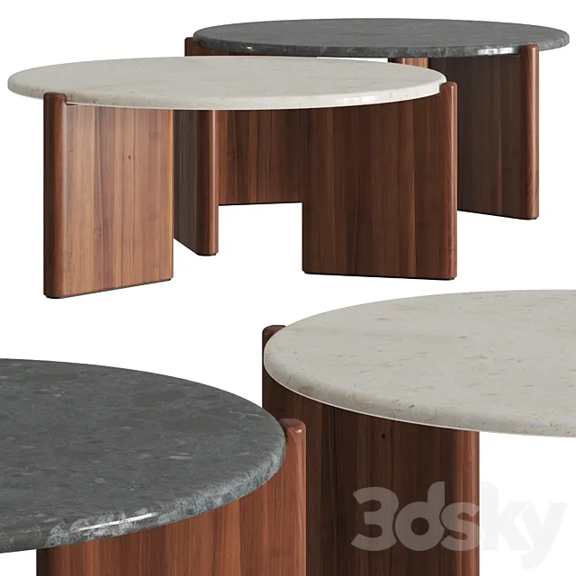 CB2 Santoro Quartz Coffee Tables 3DModel CB2 Santoro Quartz Coffee Tables 3DModel